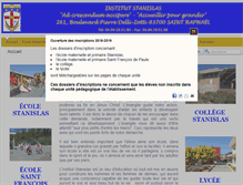 Tablet Screenshot of institut-stanislas.fr